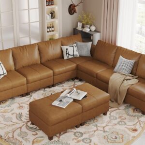 EASE MOOSE Brown Modular Sectional Couch