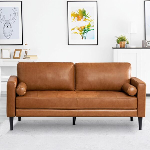 Naomi Home Genuine Leather Sofa