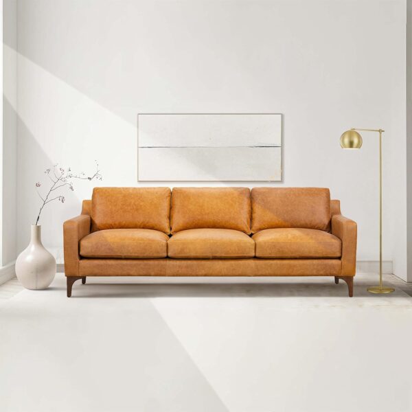 POLY & BARK Sorrento Leather Couch
