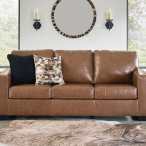 Ashley Bolsena Contemporary Leather Match Sofa