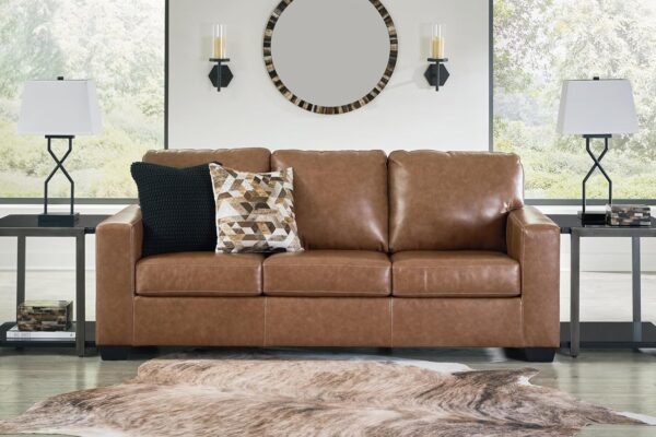 Ashley Bolsena Contemporary Leather Match Sofa